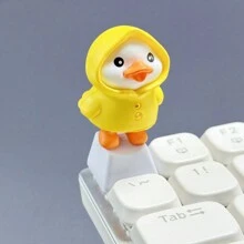 1 szt. Klawisze z uroczymi kaczuszkami do klawiatury mechanicznej, wysokość OEM, materiał ABS