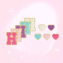 4/5/10/26pcs A-Z English Letter Chenille 2.28inch Iron On Sew On Patches Appliques For Clothes, Jackets, Hats, Books, Backpacks - Team Alphabet Self-Adhesive DIY Embroidered Fabric Stickers