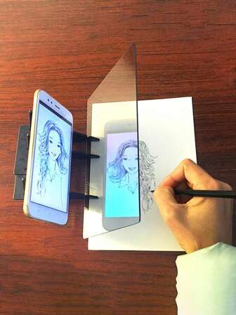 1pc Clear Optical Drawing Board, Creative Drawing Sketching Tool For Students Artists Beginner,Back To School,School Supplies