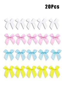 20 件蝴蝶结装饰配件多功能休闲混搭棒球帽、无檐小便帽、渔夫帽、草帽、高顶礼帽等 - 20Pcs - 查看 5