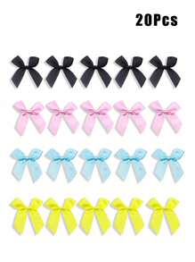 20 件蝴蝶结装饰配件多功能休闲混搭棒球帽、无檐小便帽、渔夫帽、草帽、高顶礼帽等 - 20Pcs - 查看 3