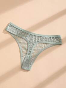 8 PCS Women's Leopard Lace Thong Sexy Low Waist Panties Comfortable And Breathable Lingerie Underwear - Multicolor - View 8