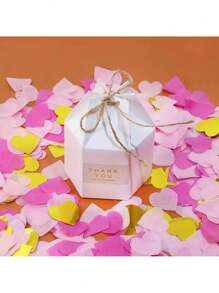 10g/包白色心形纸屑，适用于婚礼、情人节、DIY 工艺品、撒纸、营造氛围、周年纪念、气球填充、桌面装饰、乔迁、主题派对、房间和花园装饰、新娘送礼会 - 彩色 - 查看 7