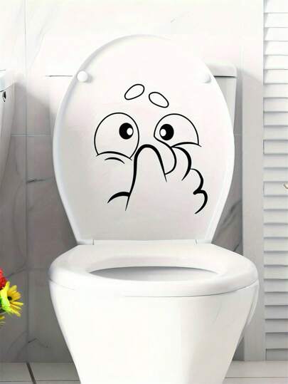 Abnehmbare PVC Toilettenaufkleber - Geeignet für Badezimmer Dekoration und Wandaufkleber, Badteppich, Bodenbelag, Herbstdekoration, Badezimmer Accessoires