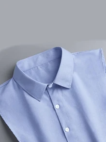 Camisa masculina com gola removível - Ótimo presente para amigos, familiares ou colegas
