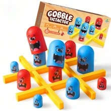 1 盒儿童创意玩具井字游戏大吃小套娃智力思维互动玩具 - 彩色 - 查看 2