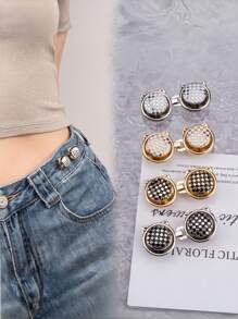 1 Cặp Đai Nịt Eo Khóa Vô Hình - Điều Chỉnh Quần Jeans, Váy, Quần Dài Mà Không Gây Khó Chịu - Nhiều màu - Xem 1