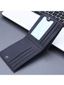 1 件男士帆布印花短款钱包卡通浣熊图案钱包创意双折钱包适合男士日常使用理想礼物选择 Y2K 感恩节男士礼物 - 彩色 - 查看 7