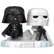 Funko Pop Guerra nas Estrelas Vader And Snowtrooper 377 - Preto e Branco - Visão 2