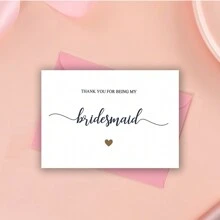 Thank You For Being My Maid Of Honor Card, Thank You Cards, Thank You Bridesmaid Thank You Cards, Wedding Thank You Cards, Maid Of Honor Cards - Multicolor - View 10