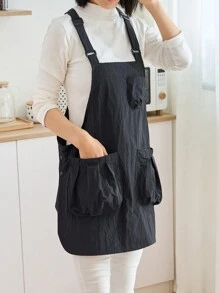 1 件装便利店员工制服日式杂货店背心和围裙女士 - 彩色 - 查看 3