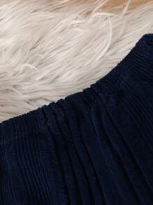 Back To School Baby Boys Clothes 2pcs Set, Casual Colorblock Round Neck Top Paired With Black Pants, Autumn - Light Grey - View 10