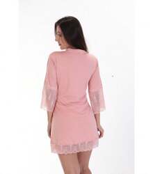 Luxury Women's Robe: Hobby Robe Elegant Lace Robe For Brides - 301 - Lila Púrpura - Ver 6