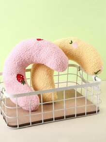1 pièce Oreiller apaisant pour chien et chat, oreiller de lit de chien doux et moelleux, oreiller en forme de U pour soulager l'anxiété, jouet apaisant pour animaux de compagnie pour soulager les douleurs articulaires et améliorer la qualité du sommeil