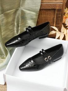 Chaussures plates à bout carré pour femmes, rouges, bordeaux, rouges d'Angola, nouvelles mocassins pour l'automne/hiver 2024, chaussures Oxford à semelle souple et décontracé, grandes tailles 41-42