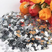 20g Paillettes Sequin 4mm AB & Silver Base Mix Colors Pvc Round Sequins Loose Sequins Paillettes Glitter For Jewelry Making Diy Sewing Craft