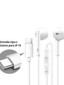 Wired Headphones For IPhone 15/16 USB-C Plug Pro Max - 白色 - 查看 3