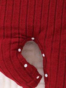 2 Pcs/Set Baby Girls Red Plush Thickened Jumpsuit