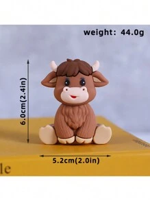 1pc Idyllic Farm Series Cake Decoration Ornament Pony Piggy Chick Duck Haystack Soft Rubber Doll Baking Cake Decoration Supplies