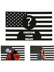 1 szt. Dostosowany DIY Czarny Amerykański Portret Gobelin Flagowy, Kreatywny USA Flaga Spersonalizowany Poliester Dekoracyjny Ścienny Wieszak, Dom Przyjaciel Para Druk Gobelin, Salon Sypialnia Biuro Wystrój Domu / Wystrój Pokoju / Wystrój Imprezowy Ścienny Wieszak, Oddychający, Lekki, Zmywalny, Uroczy, Miłość, Lśniący, Miękki, Wygodny, Elegancki, Niestandardowy, Spersonalizowany, Unikalny, On, Ona, Chłopak, Dziewczyna, Tata, Mama, Rodzina, Przyjaciele