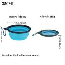 New 350ML/1000ML Dog Bowl Portable Collapsible Silicone Drinking Feeding Bowls Outdoor Travel Cat Food Container Pet Products