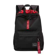 Mochilas de regreso a la escuela - negro con rojo - Ver 1