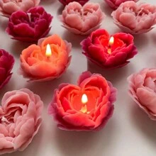 Love Roses Heart-Shaped Flower-Scented Candle, Valentine's Day Gifts, Decorative Candle, Birthday Candles, Aromatherapy Candle Handmade, Long Burning, Highly Scented, Suitable For Wedding Decor, Proposal, Holiday, Festival, Party, Home Decoration, Room Decor, Perfect Gift For Women, Lover, Bestfriend Gifts, Winter Gift, Candles Cute, Aromatherapy Candle, Candles Home Decoration, Candle Centerpiece, Mother's Day Graduation