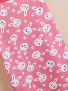 Lightweight Cartoon Pink Cute Rabbit Heart Print Breathable Comfortable Pet Dog/Cat Vest - Multicolor - View 6