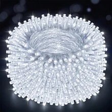 1 pieza Guirnalda de luces LED de hadas a prueba de agua para el hogar, jardín, bodas y decoraciones festivas - Funciona con batería para Halloween y Navidad