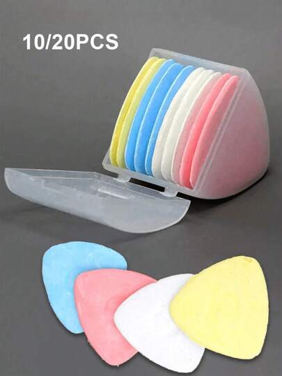 40 piezas de tiza para costura borrable, tiza de costura, tiza borrable de colores, adecuada para costura, bordado, costura, maquillaje y marcado, accesorios de herramientas de costura