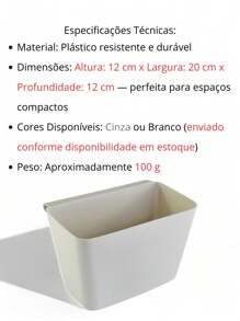 Compact Hanging Trash Can For Kitchen Plastic Multifunctional Hanging Sink Holder Practicality And Organization In Any Space - 多功能懸浮垃圾桶 - 查看 8