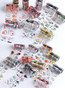 1 Hộp khuôn dập móng nghệ thuật hình học trừu tượng: Khuôn mặt, đường kẻ, hoa, thiết kế móng tối giản, trang trí móng kiểu Y2K, phụ kiện salon làm móng, dụng cụ làm móng (không dính) - Nhiều màu - Xem 10