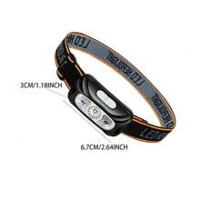 1 Đèn đội đầu mini di động cảm biến chuyển động chống nước có thể sạc lại với pin tích hợp thích hợp cho cắm trại ngoài trời câu cá đi bộ đường dài leo núi chiếu sáng - màu đen - Xem 4