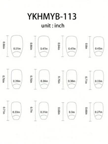 24 Peças Unhas Postiças de Balé Médio-Longas Brilhantes, Design Floral Cinza Retrô de Cor Quente de Inverno, Adequado Para Decoração de Arte de Unhas Feminina, Inclui 1 Peça de Gel Gelatina e Bloco Lixa de Unhas Unhas Coladas