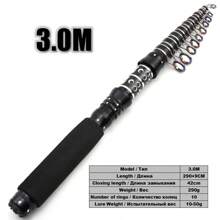 1.5m 1.8m 2.1m 2.4m 2.7m 3.0m Carbon Portable Telescopic Fishing Rod Fast Action Spinning Rod Easy Carry Carp Trout Bass Rod Fishing Goods - Multicolor - View 17