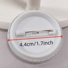 44mm 1.7inch Pins Broach DIY Buttons Snap-In Craft - Blue - View 2