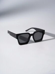 1pc Men's Rectangular Fashion Fashion Glasses, Casual Accessory For Travel And Spring/Summer Outfit