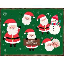 1pc Biển báo Giáng sinh Phòng khách Phòng ngủ Nghệ thuật trang trí tường Đĩa tiệc Bàn ghế sofa Nền Canvas Áp phích Không có khung - Nhiều màu - Xem 15