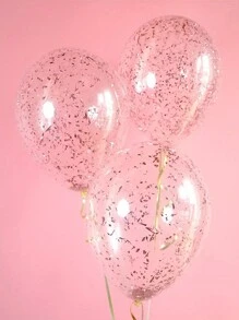 10 pezzi di coriandoli di carta per palloncini, adatti per decorare qualsiasi festa di compleanno, evento o celebrazione festiva! - Oro rosa - Visualizzare 3