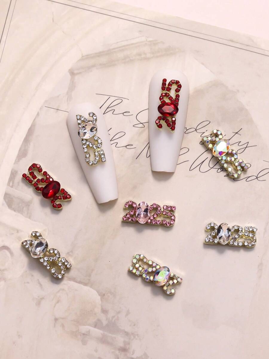5pcs Set Random Color Number Nail Jewels 2025 New Year Nail Decor 1730551860869e2043c00edd389c36994a26ac56e2 Thumbnail 900x