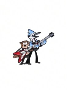 1 pieza Broche de solapa de esmalte con personaje de dibujos animados lindo, insignia de metal con diseño de mascota de anime, accesorio de moda creativo para mochila, estuche de lápices, bolsa, ropa, para Navidad