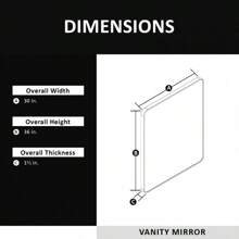60x36 In. Aluminum Framed Rounded Rectangle Bathroom Wall Mirror, Oil Rubbed Bronze Bathroom Vanity Mirror Farmhouse, Anti-Rust, Tempered Glass Mirrors, Hangs Horizontally Or Vertically Home Bathroom Decor Summer Makeup Organizer - Camel - View 11