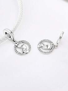 1Pc Fashionable Mother's Love Charm Bead Fit For Women Bracelets Bangles DIY Jewelry Making And Daily Outfit Matching Jewelry Decoration For Girls