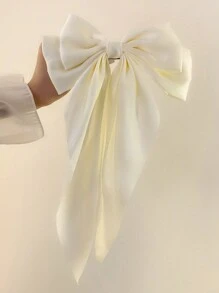Bộ 6 kẹp tóc nơ lớn, kẹp tóc trang trí hình bướm thanh lịch, thời trang kèm ruy băng dài dùng cho tiệc tùng, khiêu vũ, mặc hàng ngày - Nhiều màu - Xem 5