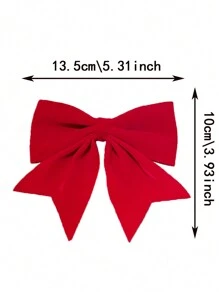 6pcs/Set Assorted Color Bowknot Hair Clips For Girl, Elegant Top Clip Hair Accessories, Great Gift For Girls