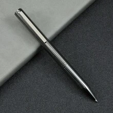 1pc Fashion Metallic Reflective Ballpoint Pen, Business Office Signature Writing Pen