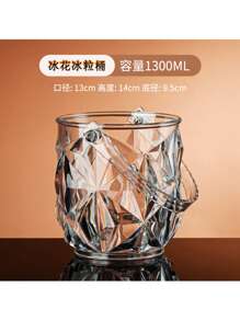 亚克力冰桶，防碎家用酒吧/KTV病毒冰桶，透明塑料冰桶，用于啤酒/香槟，派对，生日装饰，适用于户外，露营，送给父亲的礼物 - 亞克力冰桶加冰夾 - 查看 15