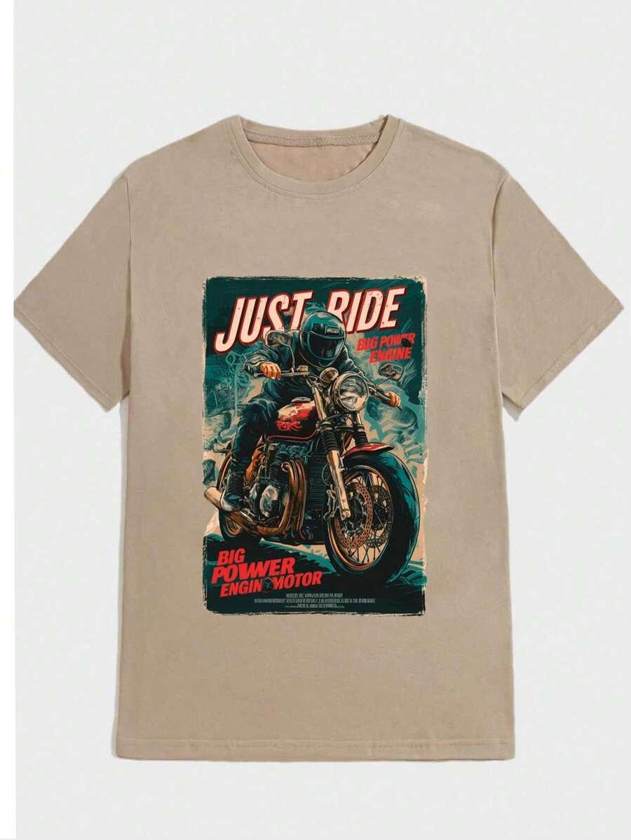 Unisex StreetWear T-Shirt 100% Cotton NEW! - Màu be - Xem 1