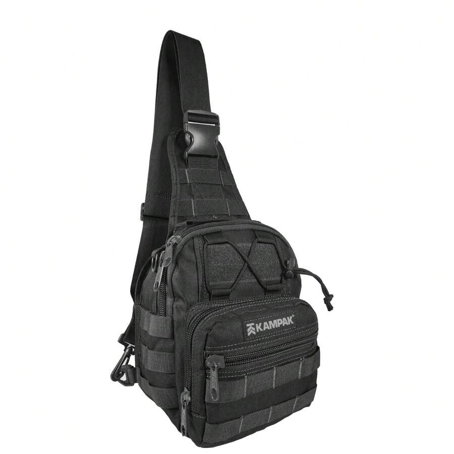 Pechera Multiusos Kampak KR07 Táctica Compacta de Gran Capacidad Multicompartimentos - Negro - Ver 1
