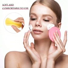 12pcs Compressed Facial Sponge For Estheticians Face Cleansing Sponge Makeup Removal Sponge Pad Exfoliating Spa Wash Round Face Sponge - Multicolor - View 5